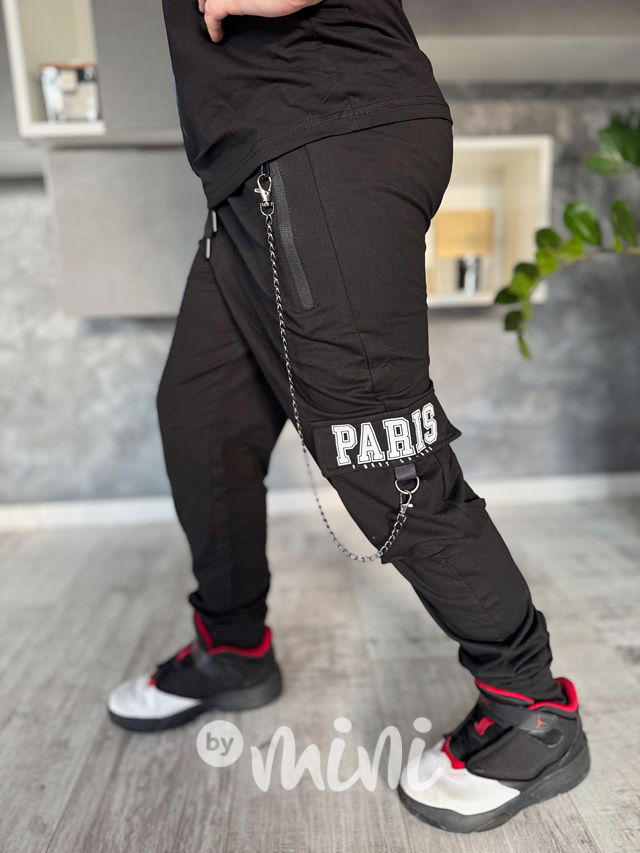 PARIS tepláky s řetězy