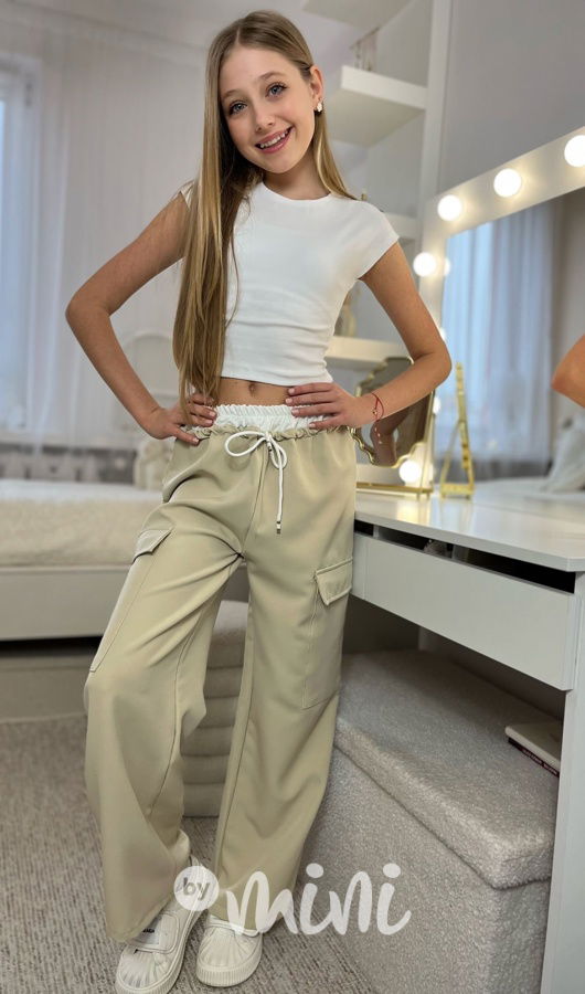 Lounge volné kapsáče BEIGE