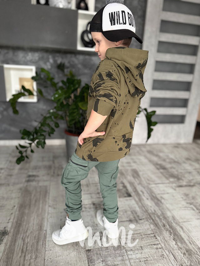 Splash khaki mikina