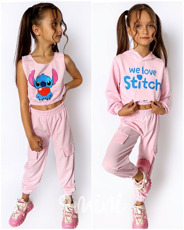 Lilo & Stitch sporty trojkomplet pink