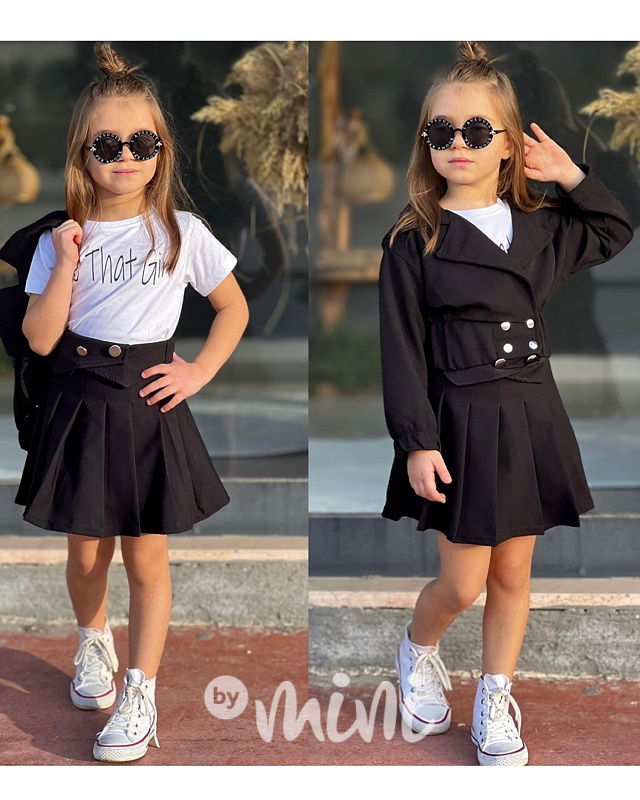 GIRL 3-dílný set černý