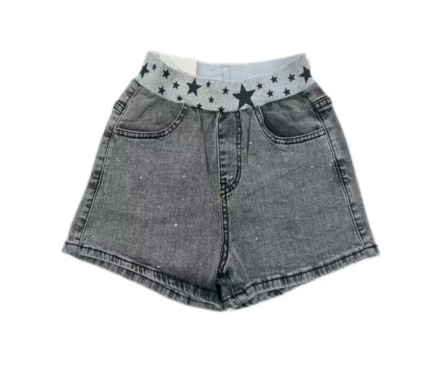Denim kraťasy STARS s kamínky