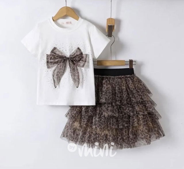 Leopard summer set white