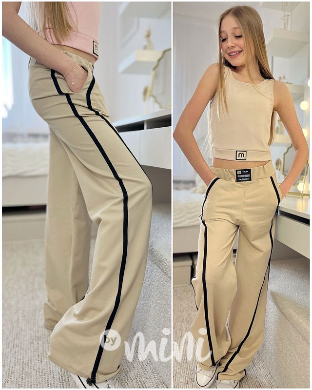 FASHION široké švédy beige