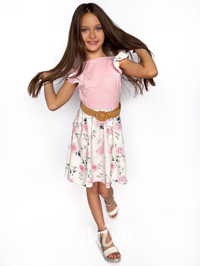 Jarní šaty s páskem