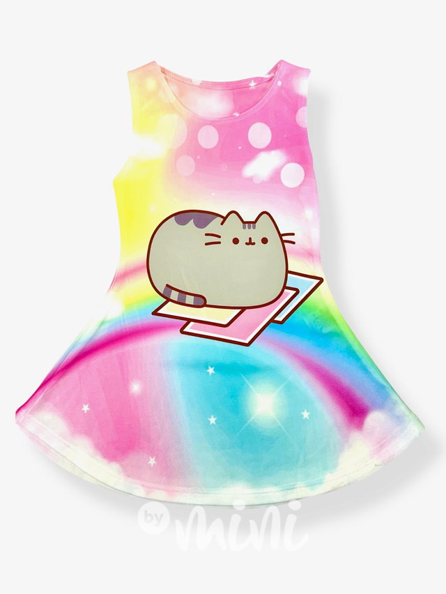 Pusheen letní šaty Rainbow