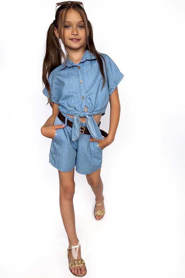 Soft denim letní set