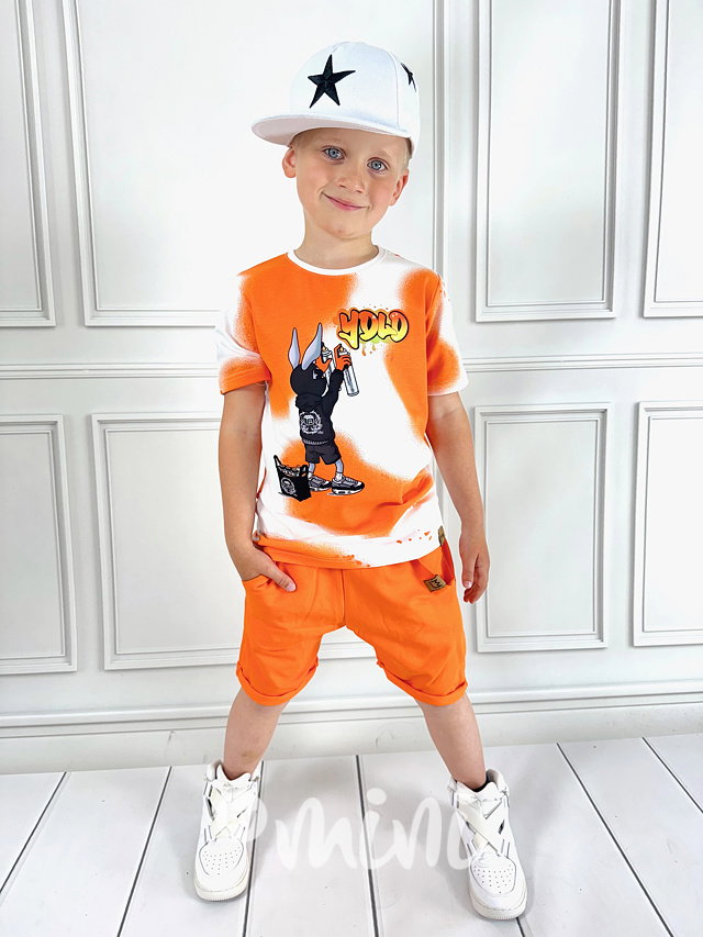 YOLO triko orange splash