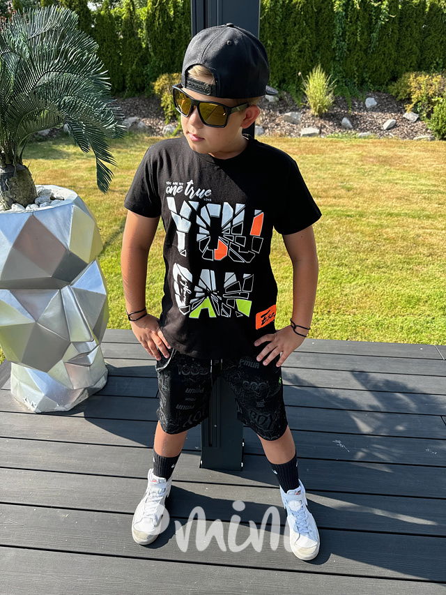 Kraťasy BOY s karabinou black/grey