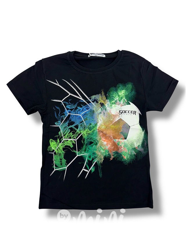 SOCCER triko black/bgreen