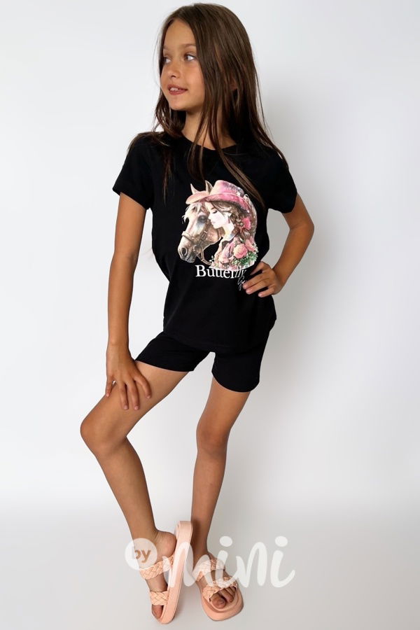 Triko COWGIRL černé