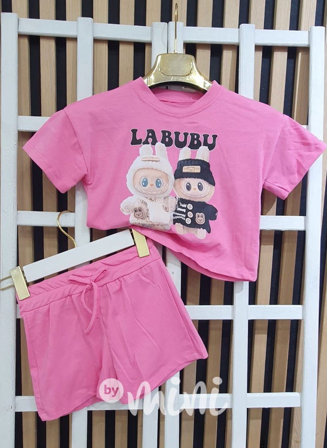 Labubu letní set pink