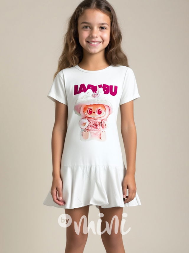 Labubu šaty white