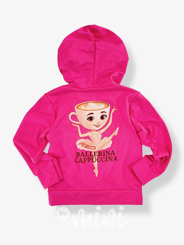 Ballerina Cappuccina mikina zip malinová