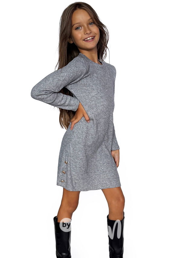 Podzimní šaty silvergrey