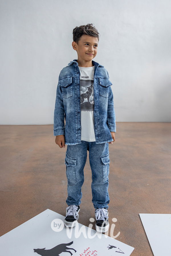 Mash Mnie soft denim barrel kapsáče blue