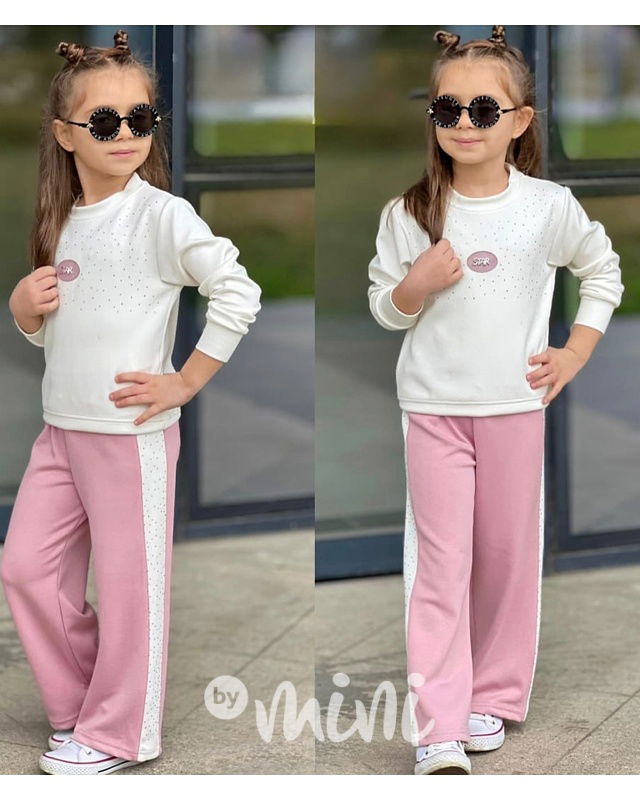 STAR souprava s kamínky pink