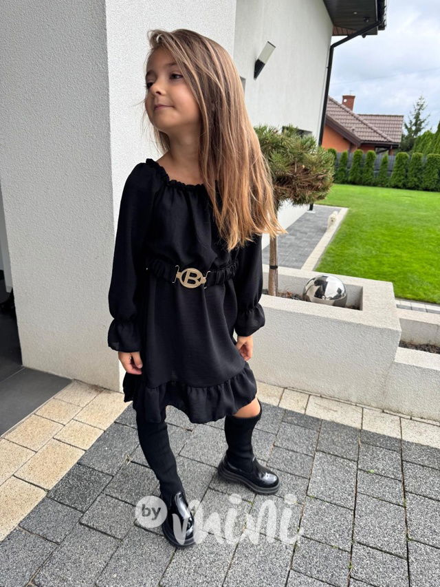 Šaty s páskem LILY černé