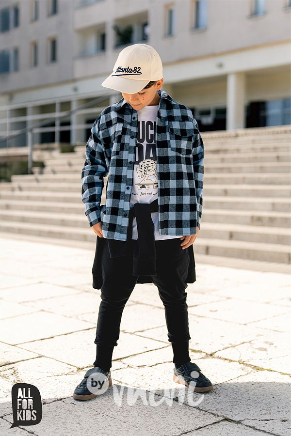 All for kids černé tepláky s prošitím