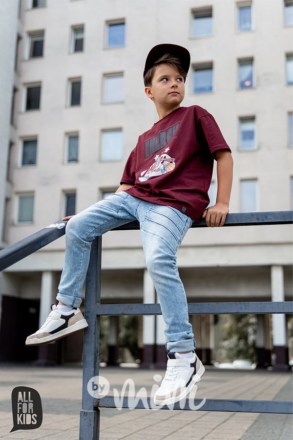 All for kids biker jogger jeansy ice blue