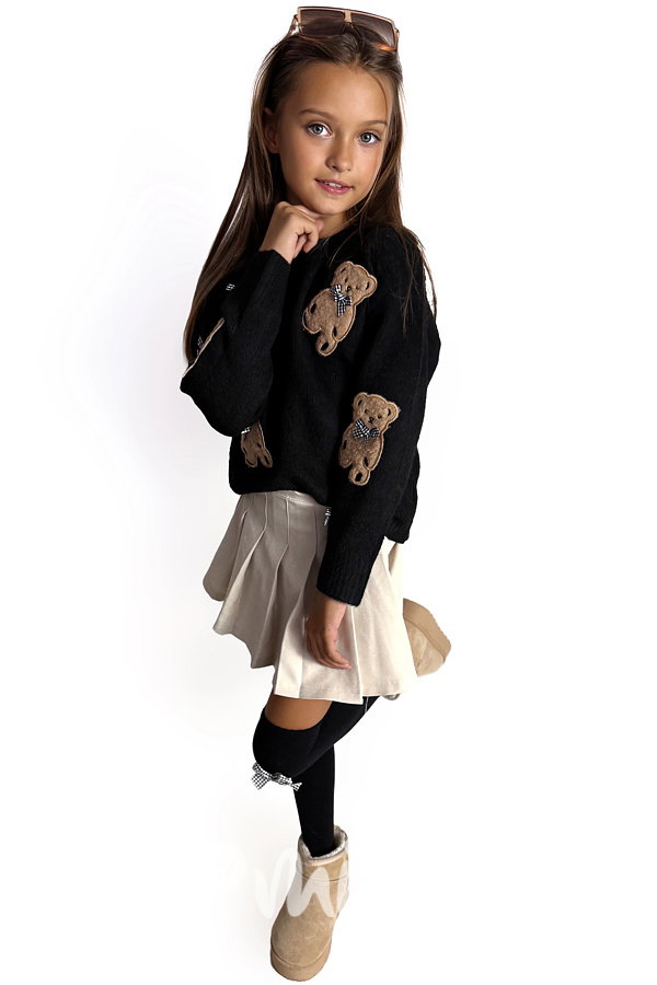 PREMIUM svetřík TEDDY černý