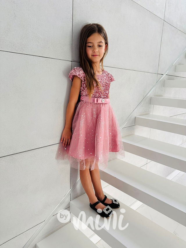 PREMIUM slavnostní šaty STARS růžové