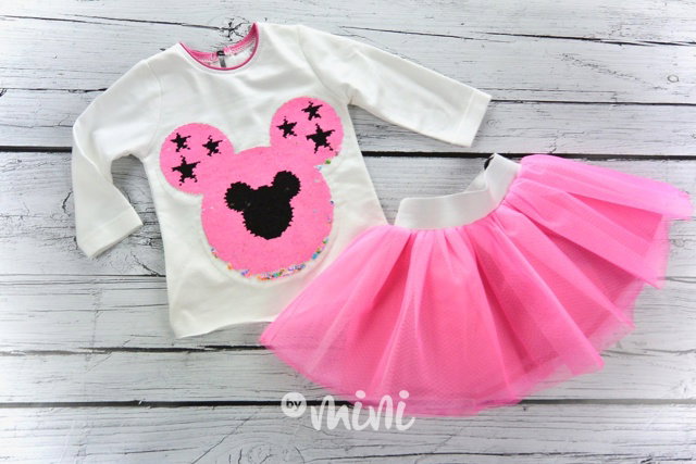 Neon tutu Mickey set spring