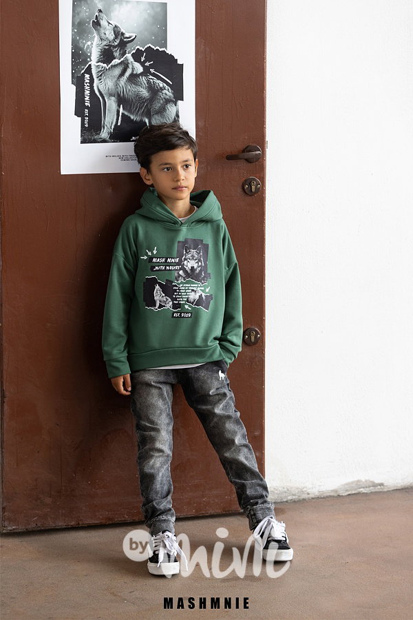 Mash Mnie soft dark denim jeans WOLF