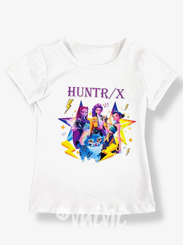 Huntrix triko bílé