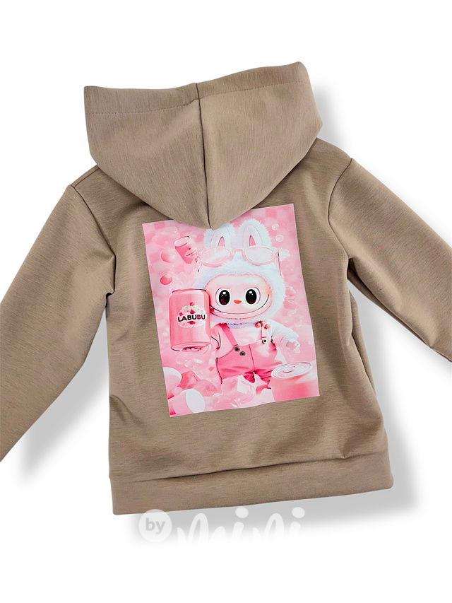 Labubu mikina béžová