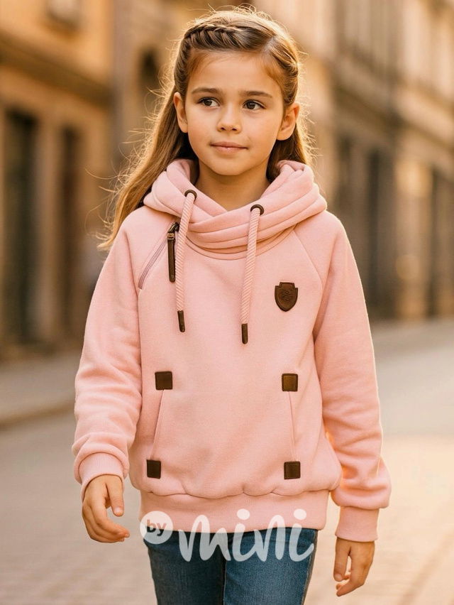 Zateplená mikina PUDDER pink