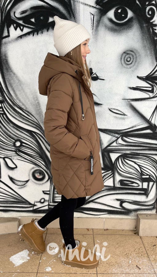 Zimní kabát Elis hnědý