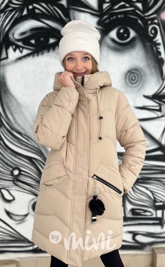 Zimní kabát Lily béžový