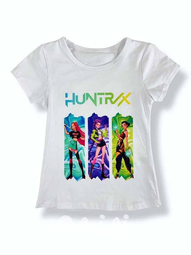 Huntrix triko bílé