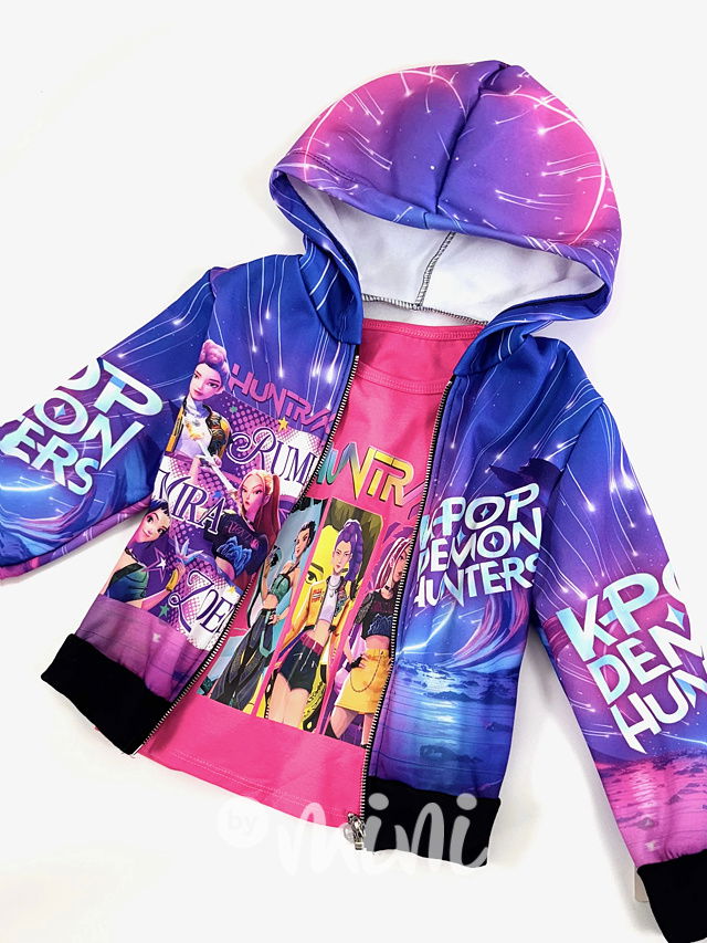 Demon Hunters zateplená mikina na zip