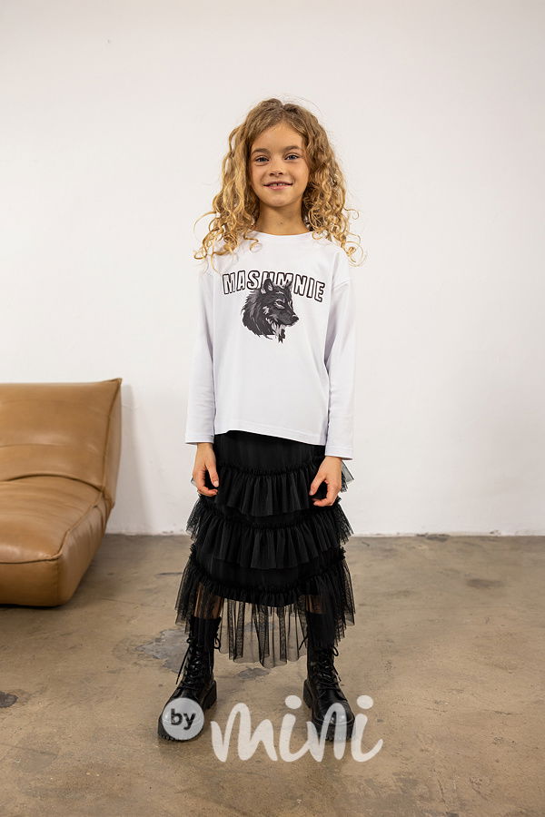 Mash Mnie midi tylová sukně černá