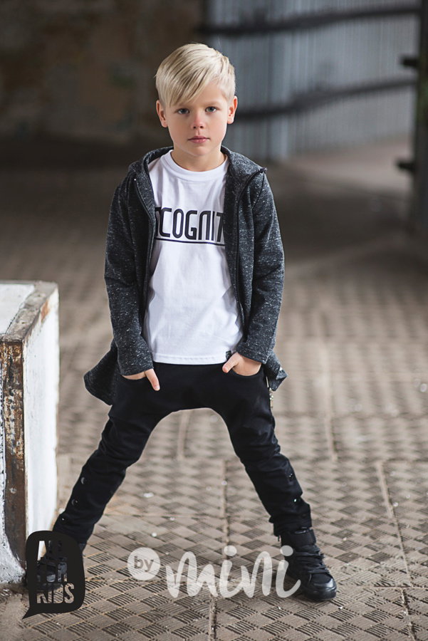 Dark melange baggy tepláčky