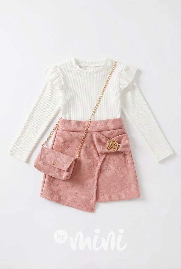 Flower šaty s kabelkou