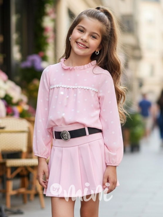 PREMIUM halenka s puntíkama pink