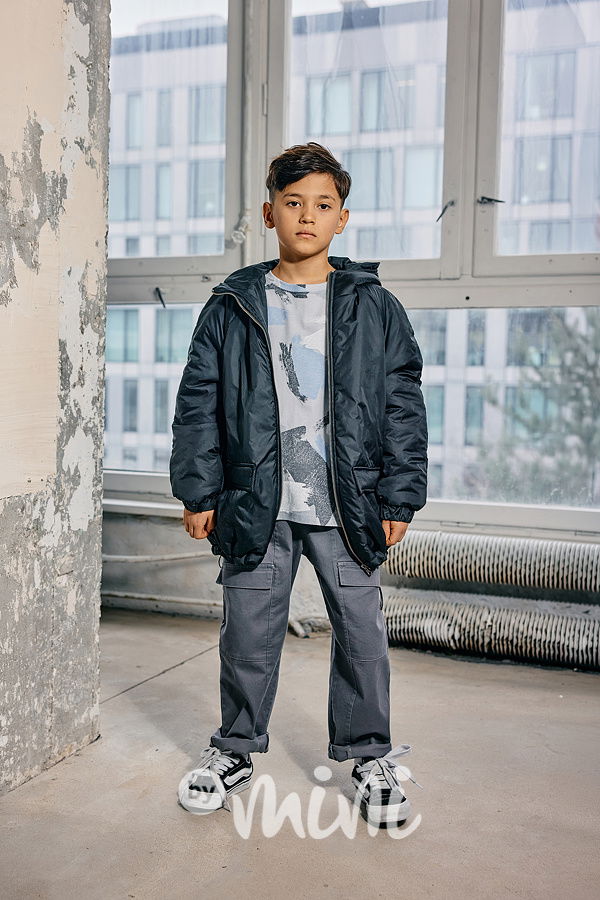 Mash Mnie unisex oversize černá bunda