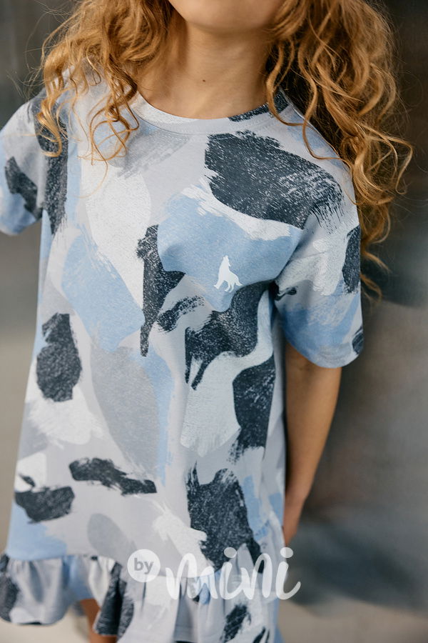 Mash Mnie asymetrické šaty abstract