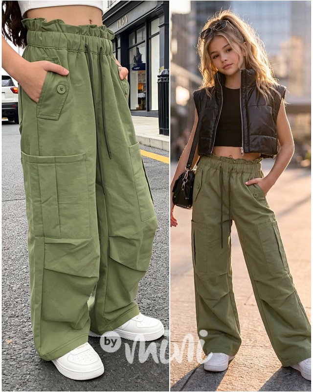 Cargo volné kapsáče khaki
