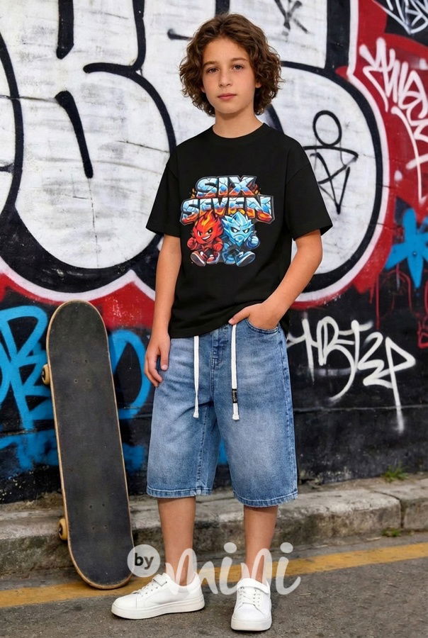 Six Seven triko černé