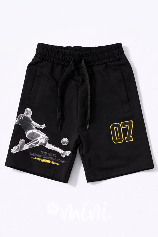 Bavlněné kraťasy fotbal černé