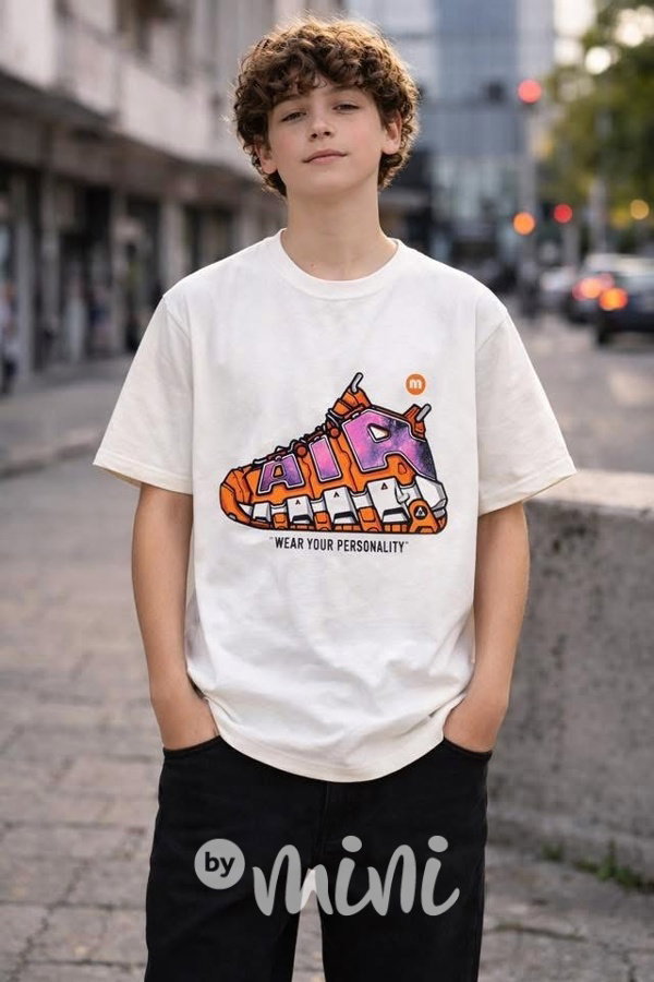 Bavlněné triko air bílé