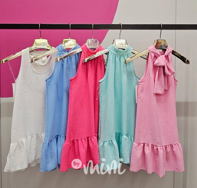 Dark pink letní šaty GLOW