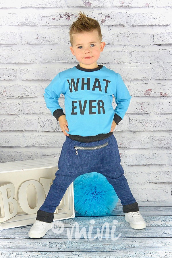 What ever jeans blue set