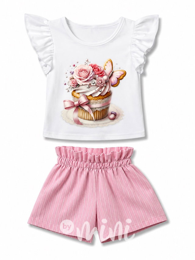 Cupcake letní set pink