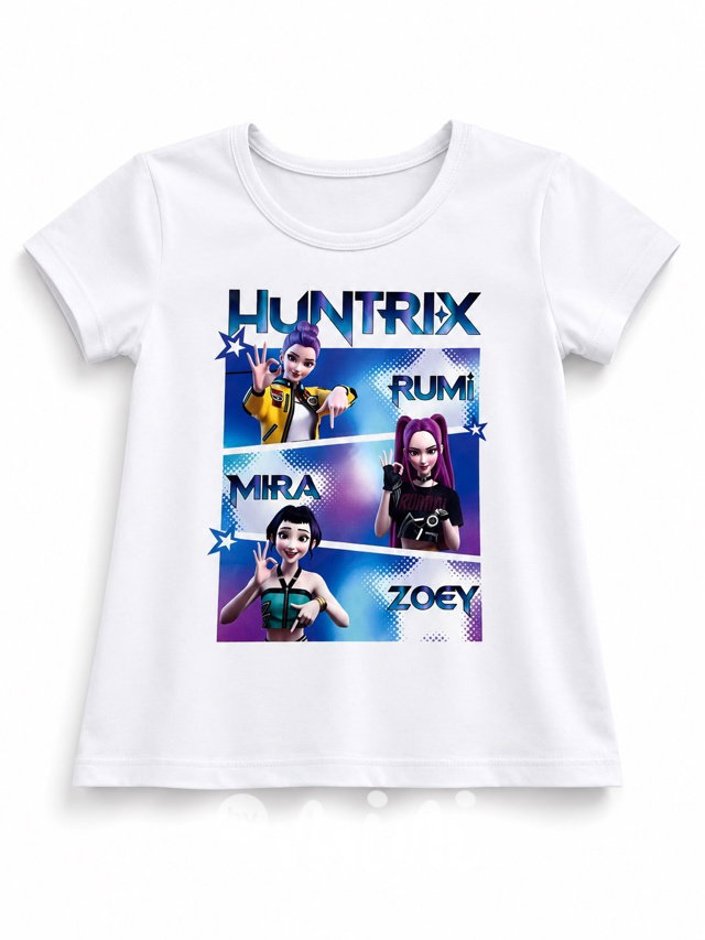 Huntrix triko bílé