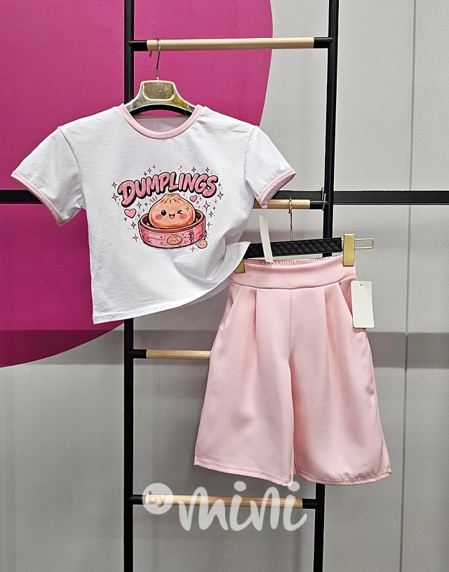 Dumplings street set pink